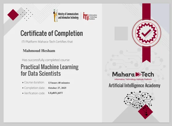 Practical Machine Learning for Data Scientists document preview